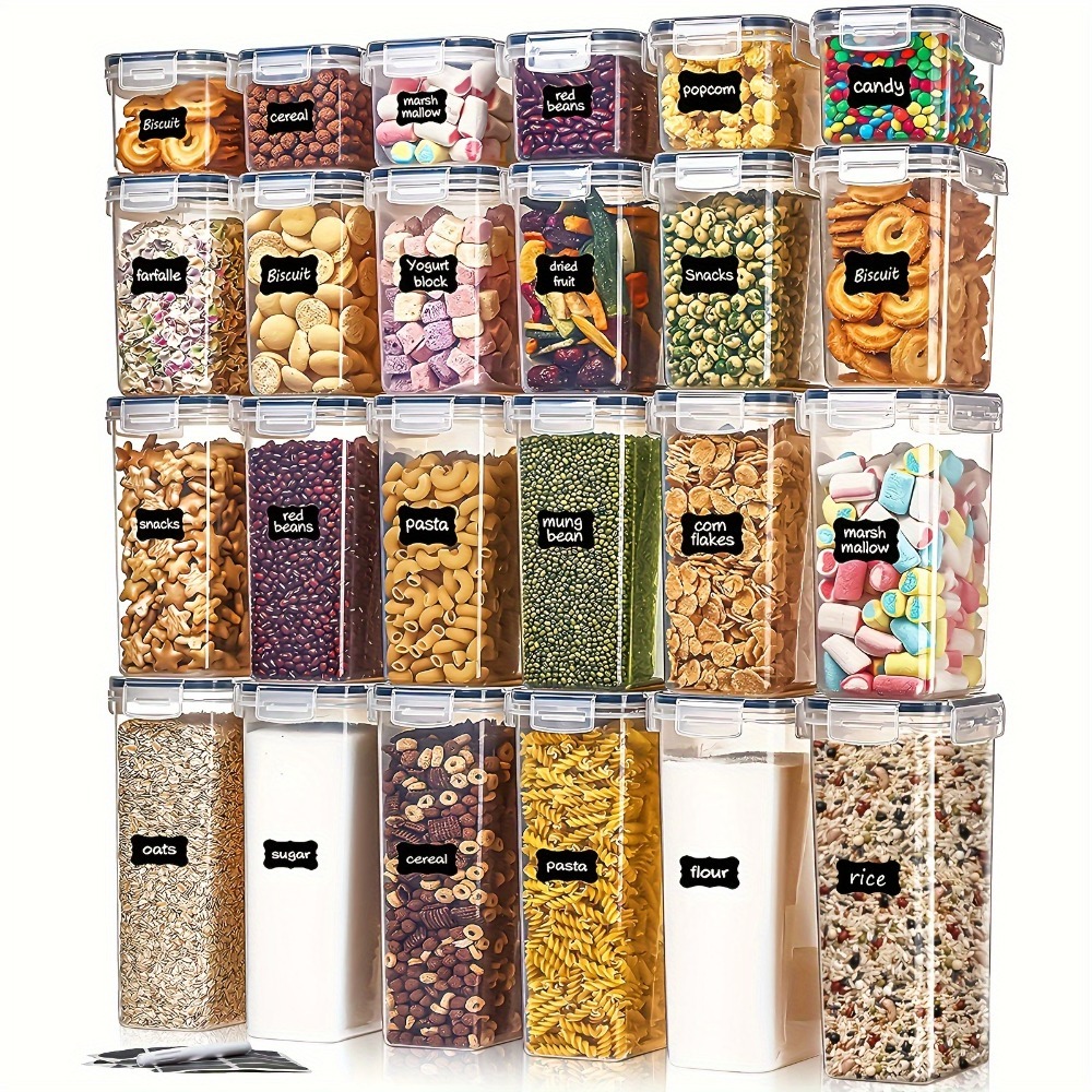 Kitchen Baking Tray Storage - 24Pcs Food Storage Containers 12 Boxes