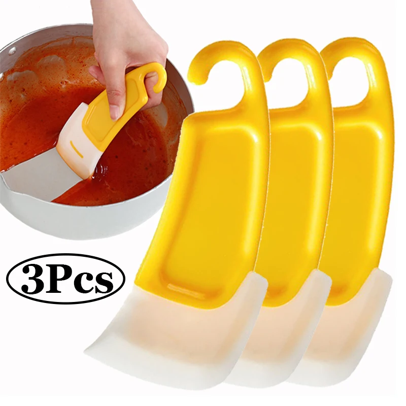 Kitchen Baking Ware - 1/3 Silicone Tableware Cleaning Scraper Cleaning