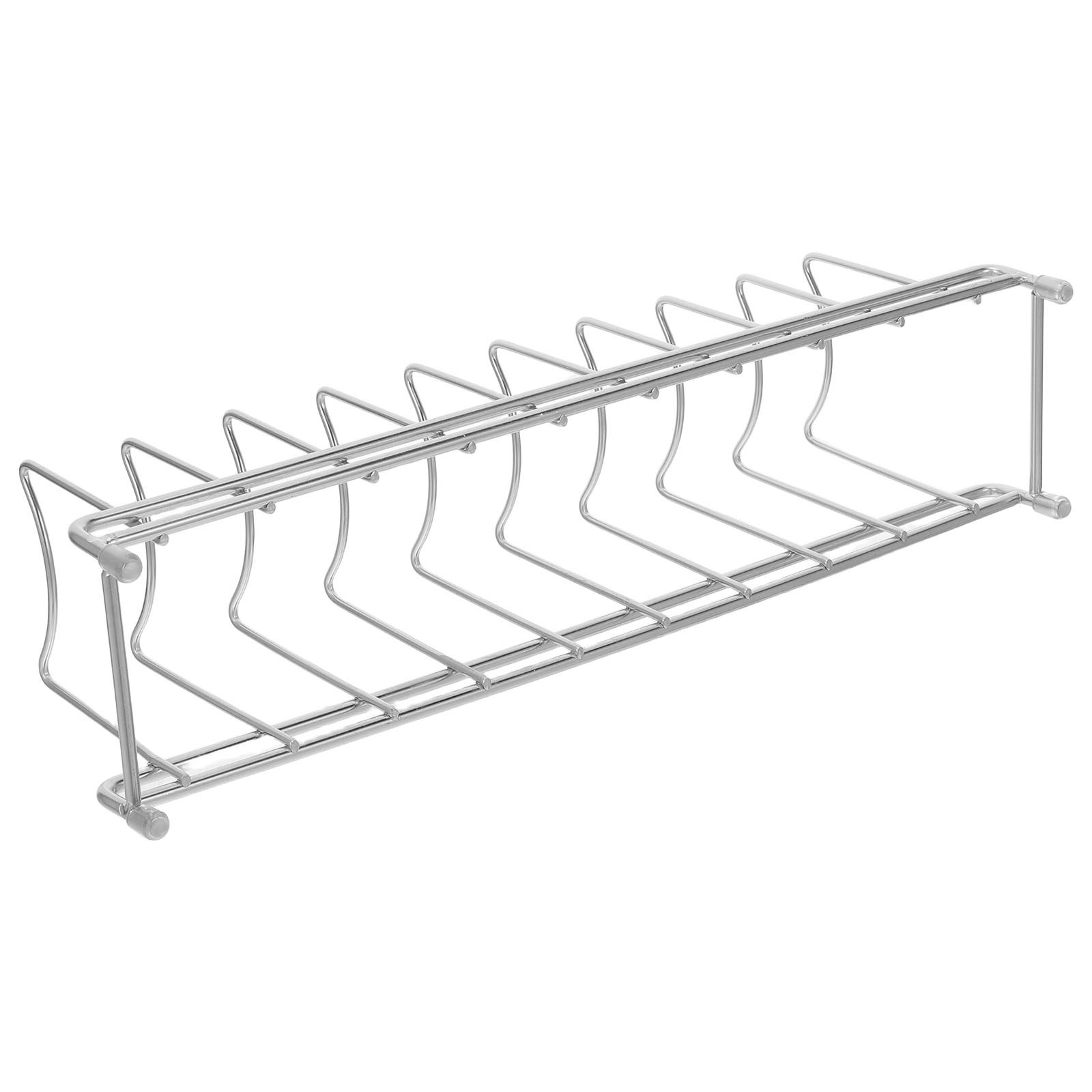 Kitchen Baking Sheet Organizer - Stainless Steel 9 Section Pot Lid