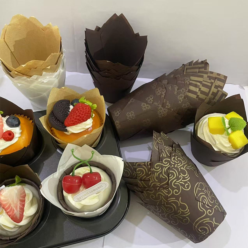 Kitchen Paper For Baking - 50Pcs/100Pcs/200Pcs Tulip Cake Paper Cups, Heat-Resistant
