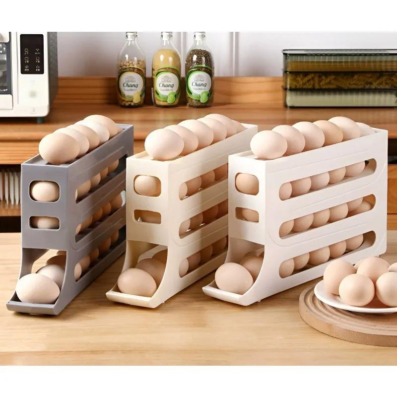 Kitchen Baking Tray Storage - Refrigerator Eggs Storage Box Rolling Kitchen