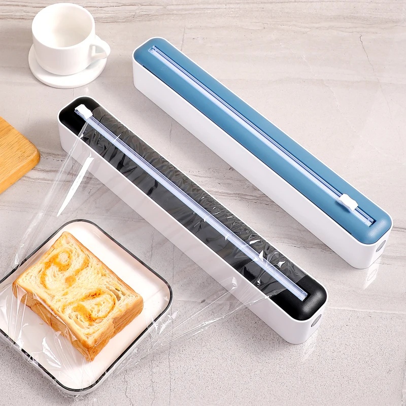 2 In 1 Food Film Dispenser Wra - Kitchen Baking Tray Storage ulasan dan harga