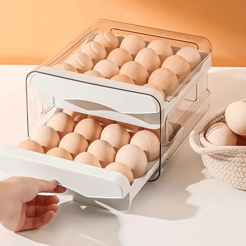 1pc Kitchen Egg Storage Box Re - Kitchen Baking Tray Storage ulasan dan harga