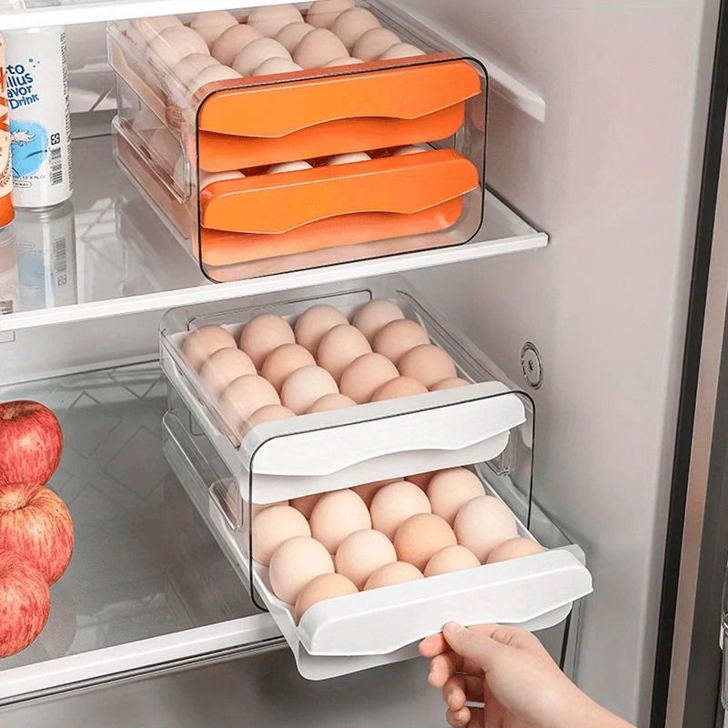 1pc Kitchen Egg Storage Box Re - Kitchen Baking Tray Storage ulasan dan harga