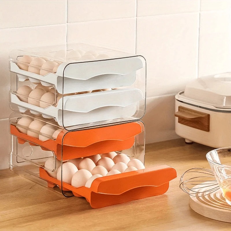 1pc Kitchen Egg Storage Box Re - Kitchen Baking Tray Storage ulasan dan harga