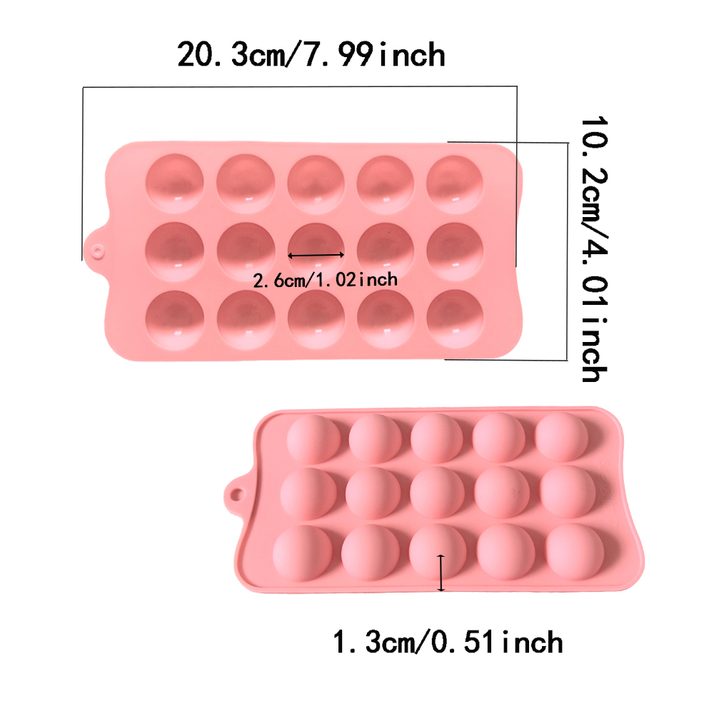 15 cavity semi-circular chocol - Kitchen Baking Products ulasan dan harga