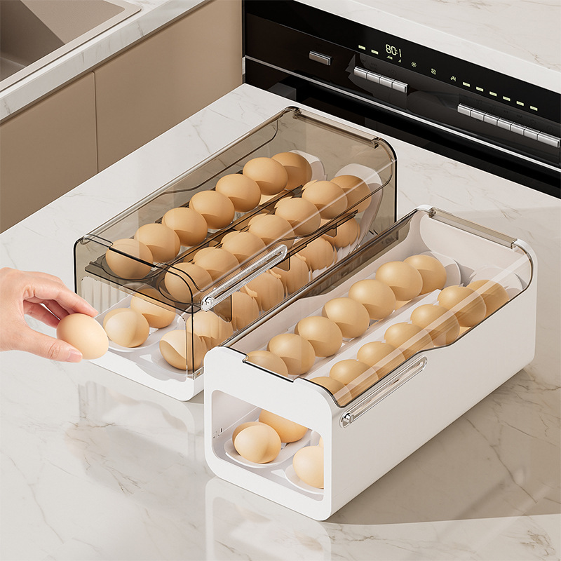 Automatic Rolling Egg Dispense - Kitchen Baking Tray Storage ulasan dan harga