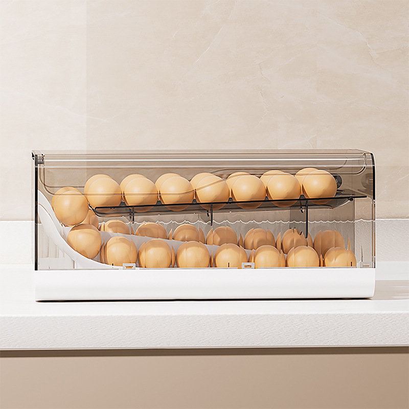 Automatic Rolling Egg Dispense - Kitchen Baking Tray Storage ulasan dan harga
