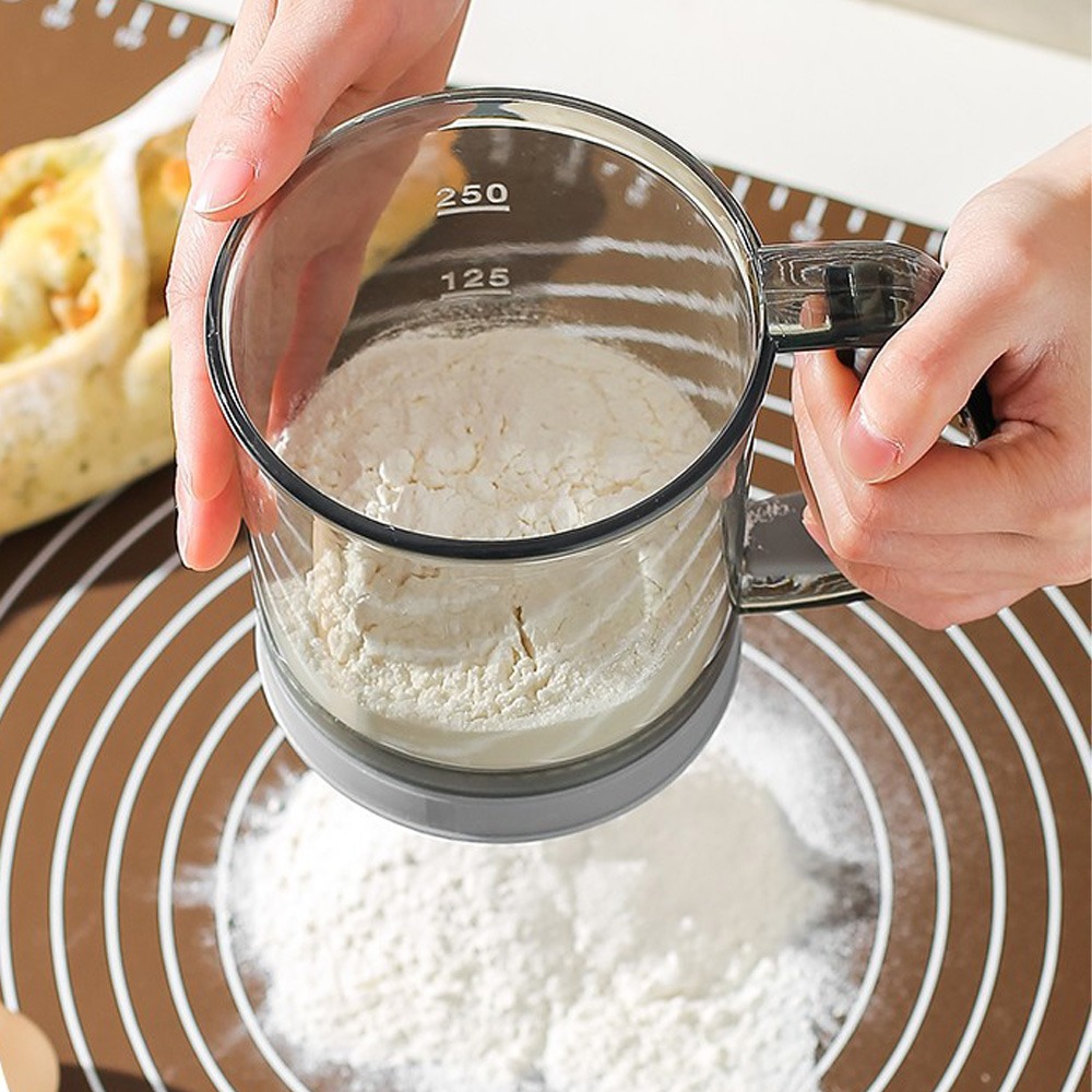 yesDouble Layer Flour Sifter M - Baking Powder Kitchen ulasan dan harga