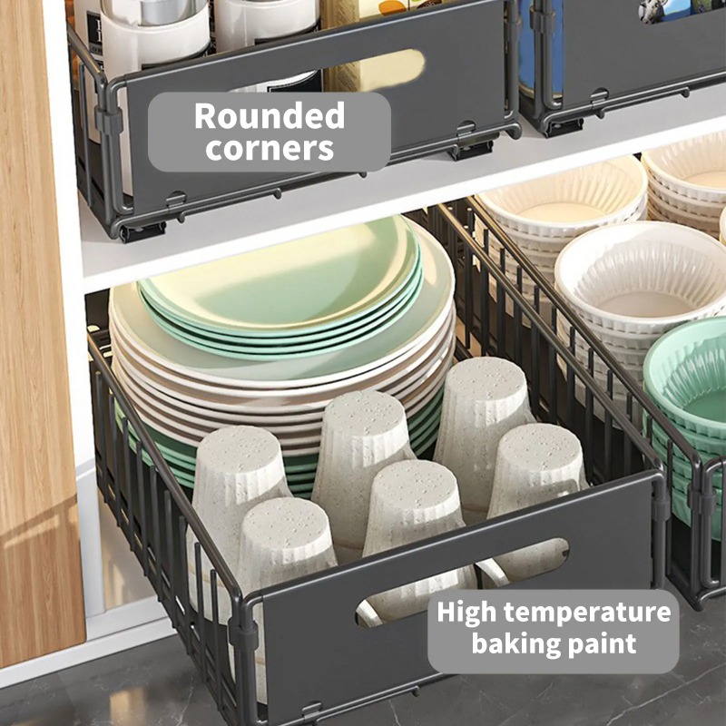 1pcs Kitchen Storage Rack with - Kitchen Baking Tray Storage ulasan dan harga