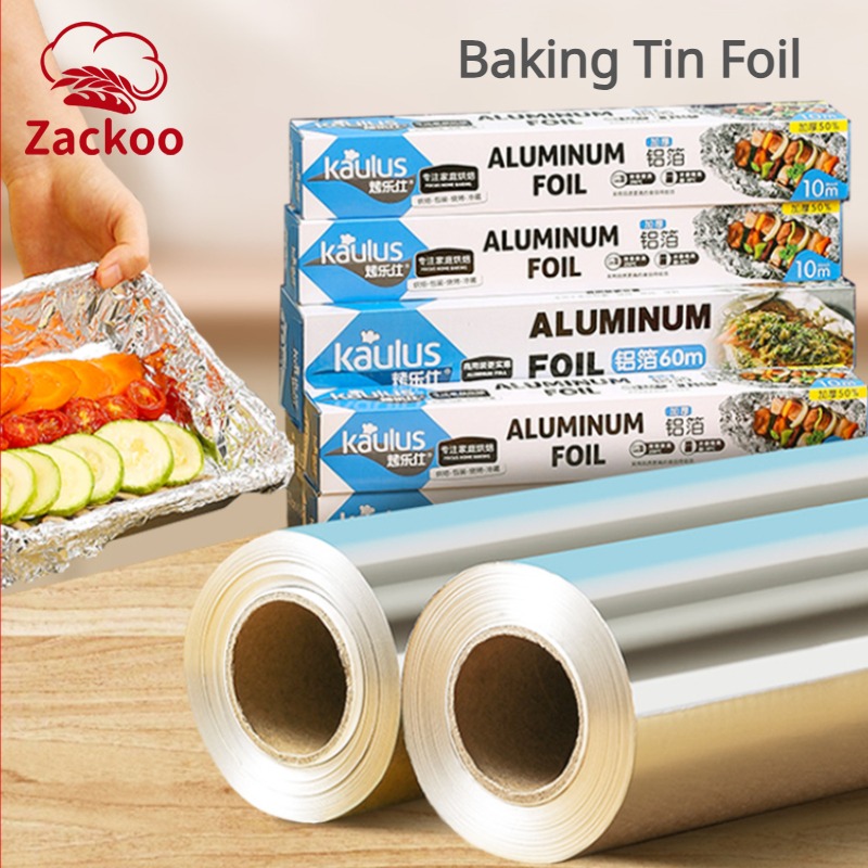 Zackoo 10/20/40M Aluminium Foi - Kitchen Paper For Baking ulasan dan harga