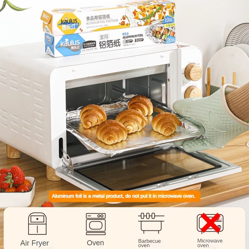 Zackoo 10/20/40M Aluminium Foi - Kitchen Paper For Baking ulasan dan harga