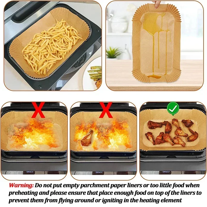 Disposable Air Fryer Paper Non - Kitchen Paper For Baking ulasan dan harga