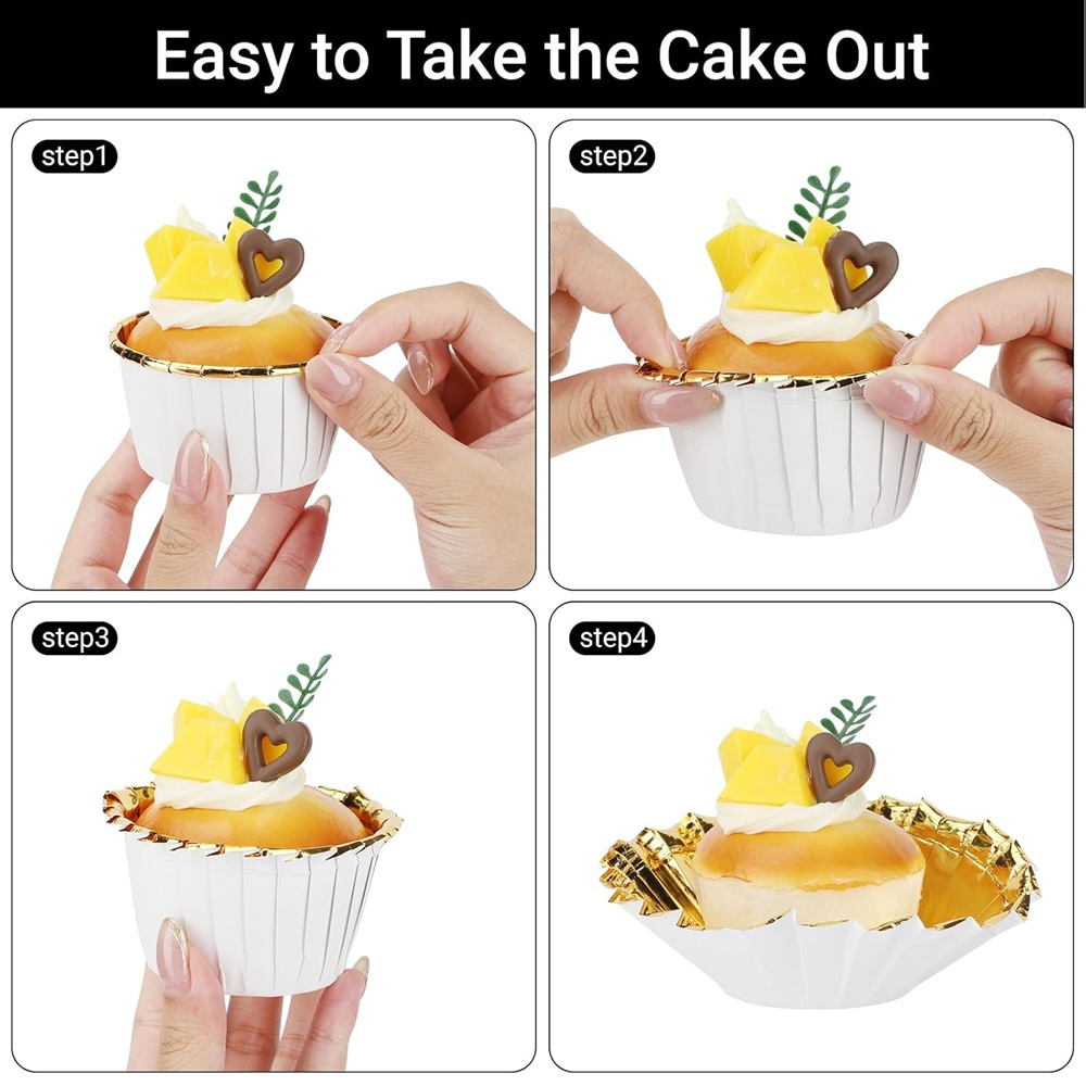 50 pcs Muffins Cup Paper Cupca - Kitchen Paper For Baking ulasan dan harga