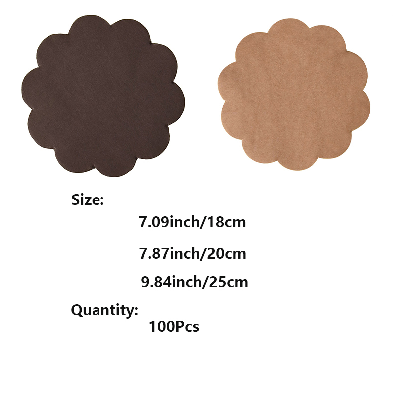 100 Pcs Disposable lace Grease - Kitchen Paper For Baking ulasan dan harga