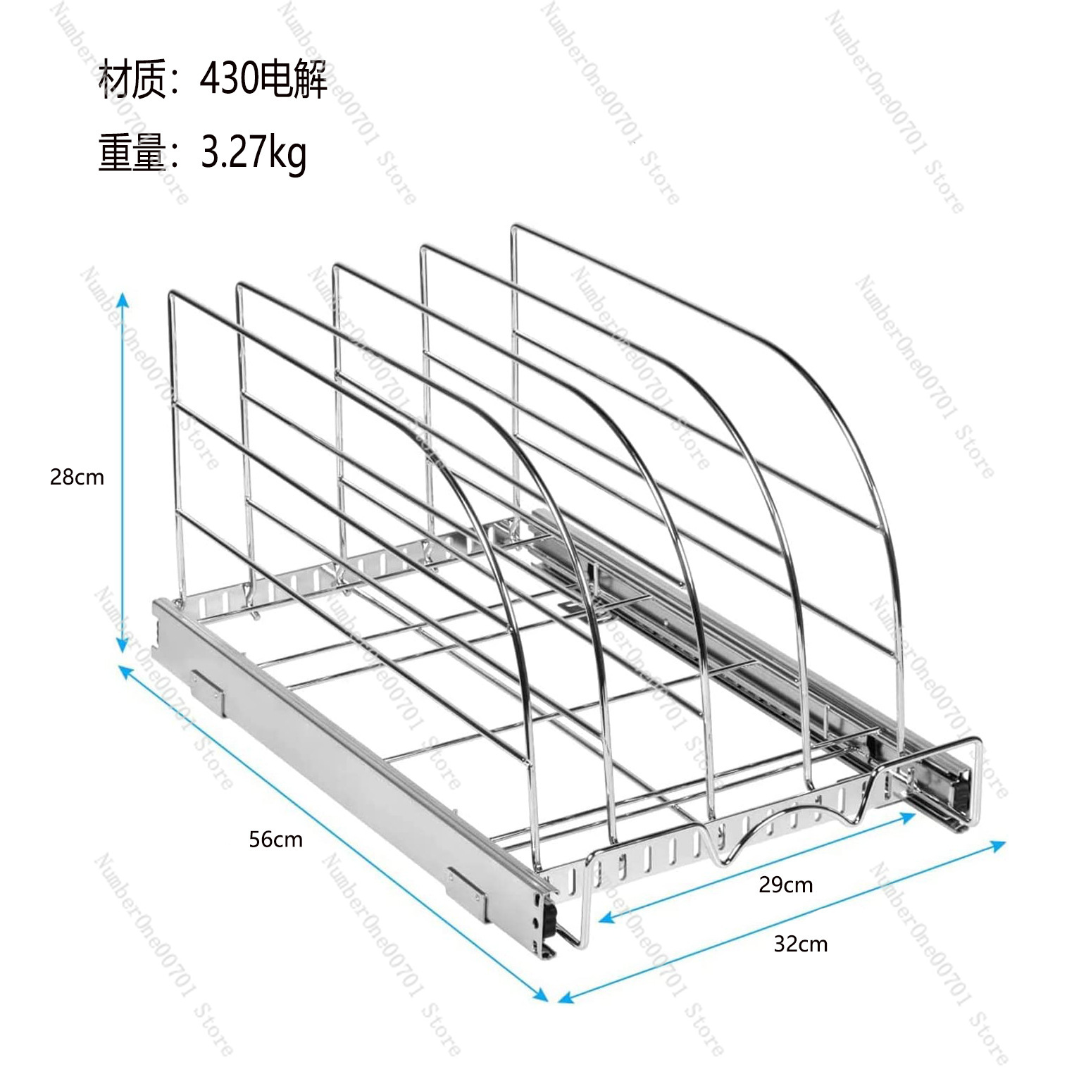 Slide-Out Kitchen Cabinet Orga - Kitchen Baking Sheet Organizer ulasan dan harga
