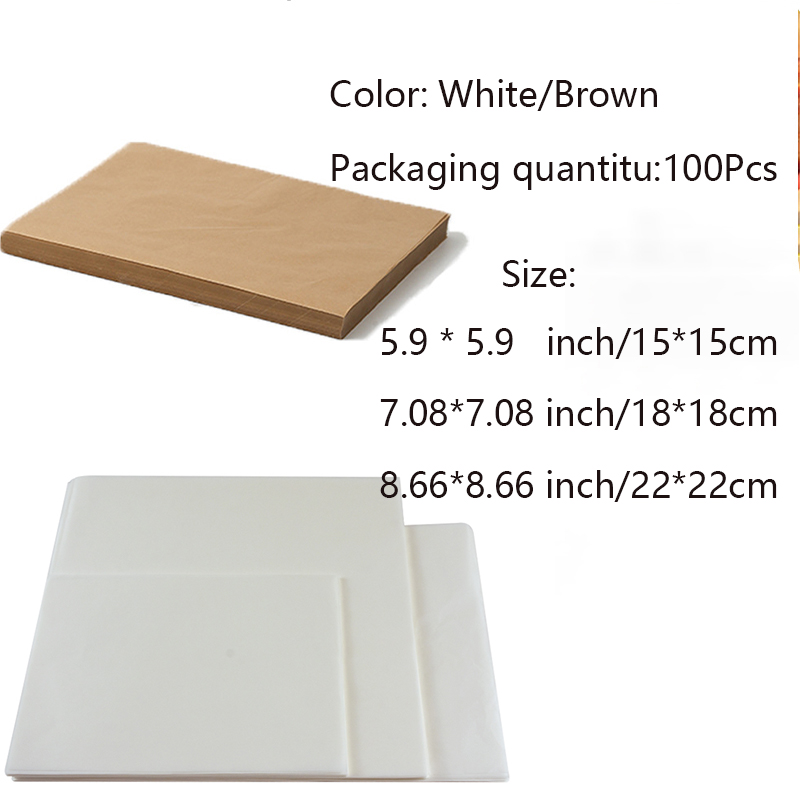 100 Pcs Baking Tools Parchment - Kitchen Paper For Baking ulasan dan harga