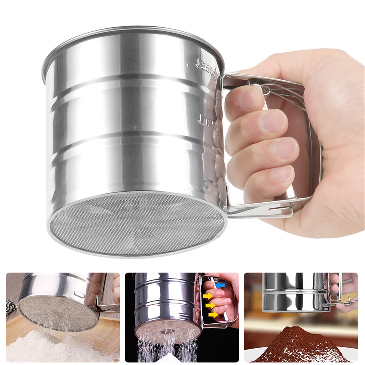 Sifter Strainer Stainless Stee - Baking Powder Kitchen ulasan dan harga