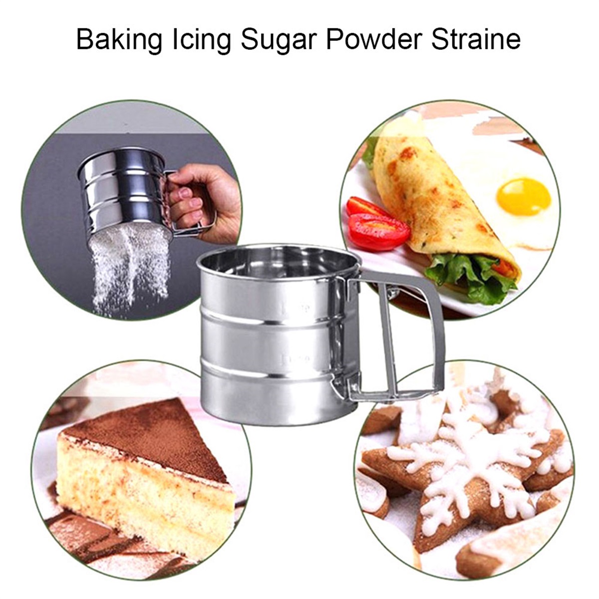 Sifter Strainer Stainless Stee - Baking Powder Kitchen ulasan dan harga
