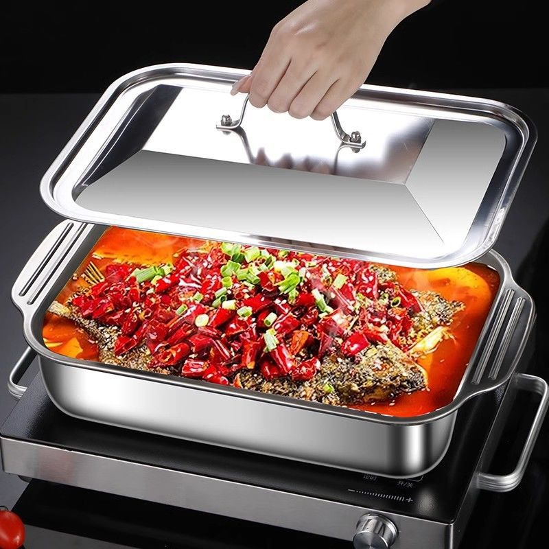 Stainless Steel Deep Baking Pa - Kitchen Baking Ware ulasan dan harga