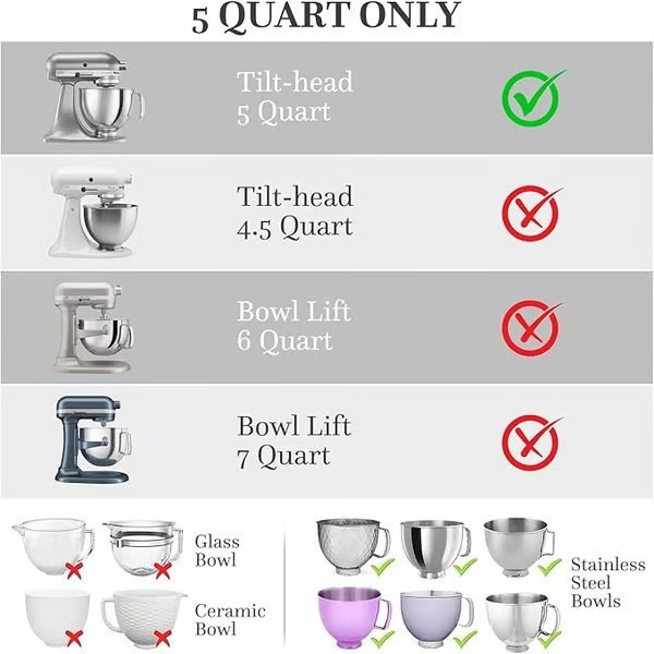 For Kitchen Aid Tilt-Head 5 Qt - Kitchenaid Baking Bowl ulasan dan harga