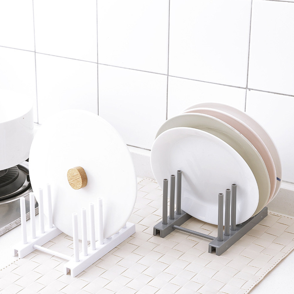 White Plastic Dish Rack Kitche - Kitchen Baking Sheet Organizer ulasan dan harga