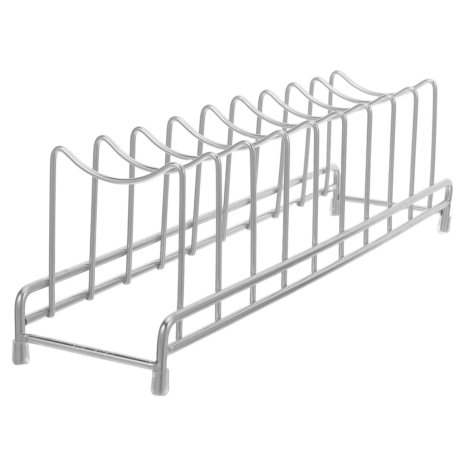 Stainless Pot Lid Organizer 9  - Kitchen Baking Sheet Organizer ulasan dan harga