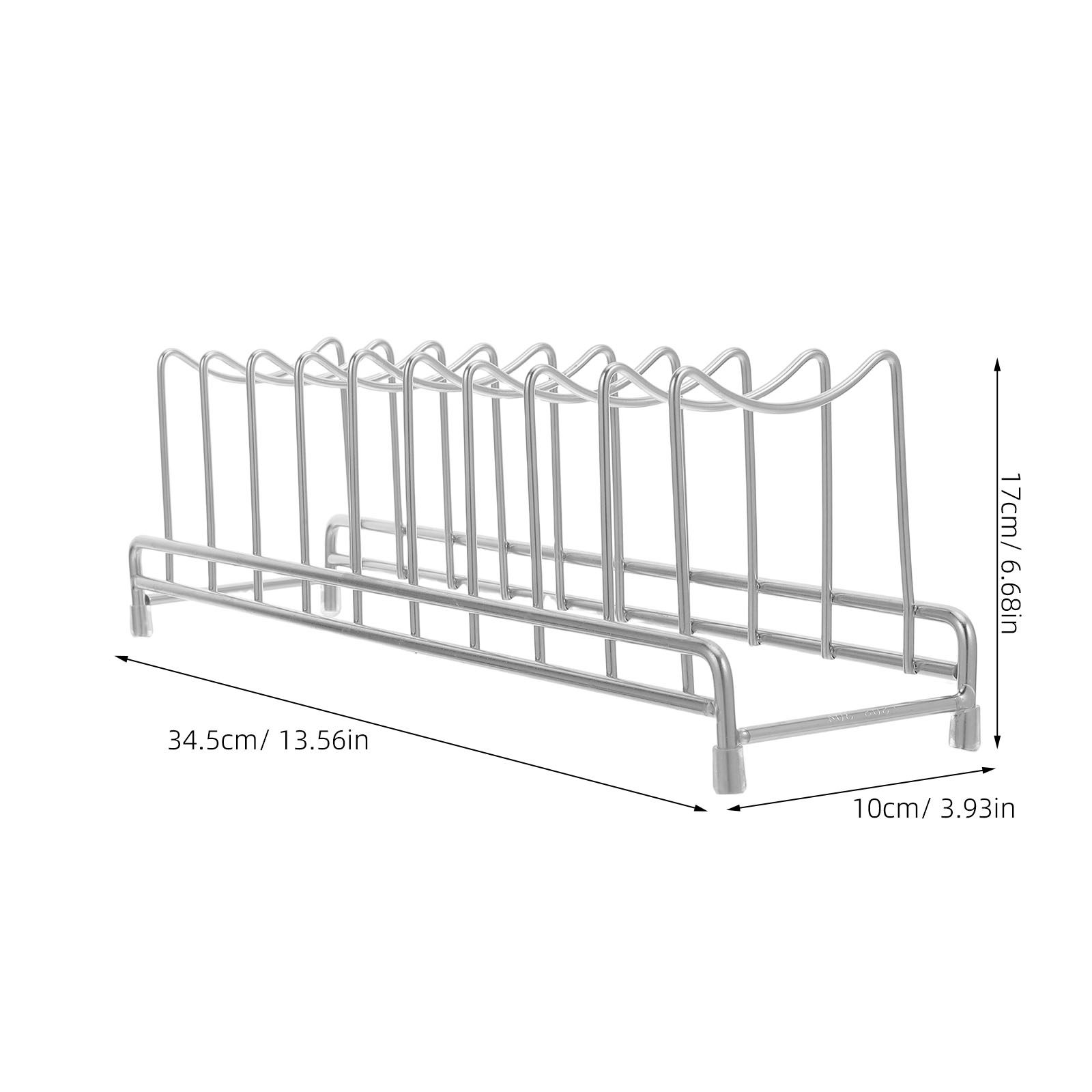 Stainless Pot Lid Organizer 9  - Kitchen Baking Sheet Organizer ulasan dan harga