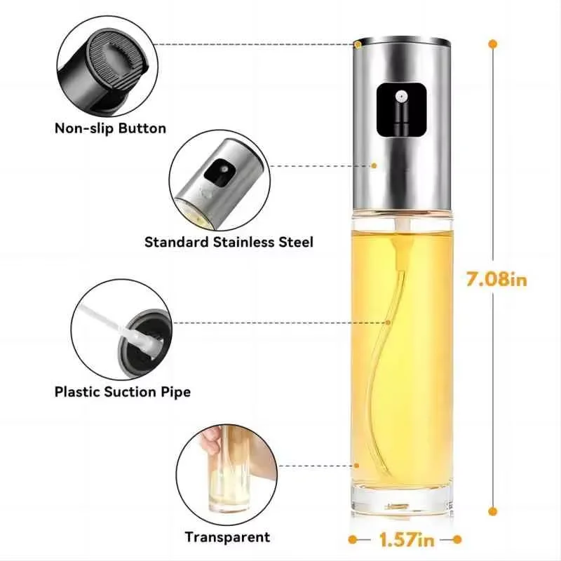 Glass Oil Sprayer for Cooking  - Kitchen Baking Ware ulasan dan harga