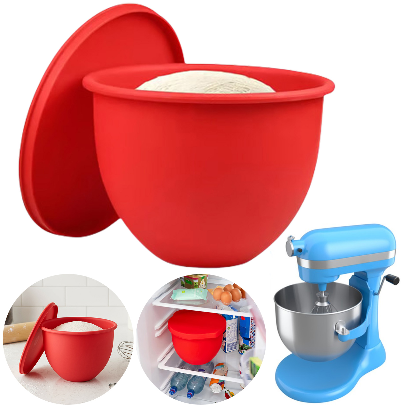 1PC Universal Silicone Pad Lin - Kitchenaid Baking Bowl ulasan dan harga