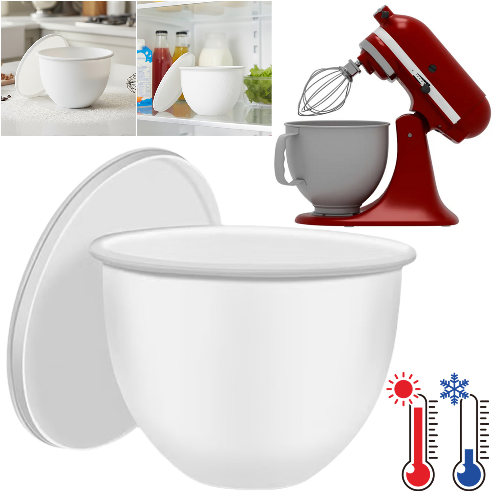 1PC Universal Silicone Pad Lin - Kitchenaid Baking Bowl ulasan dan harga