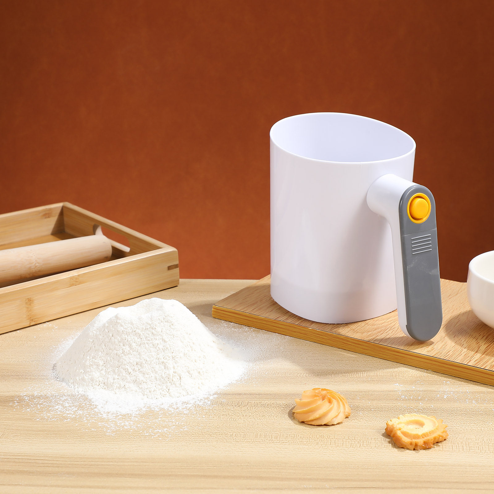Electric Flour Sifter Handheld - Kitchen Baking Machine ulasan dan harga