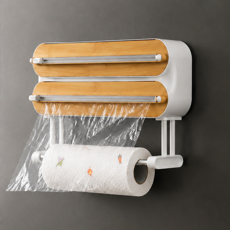 Magnetic Food Wrap Dispenser C - Kitchen Baking Tray Storage ulasan dan harga