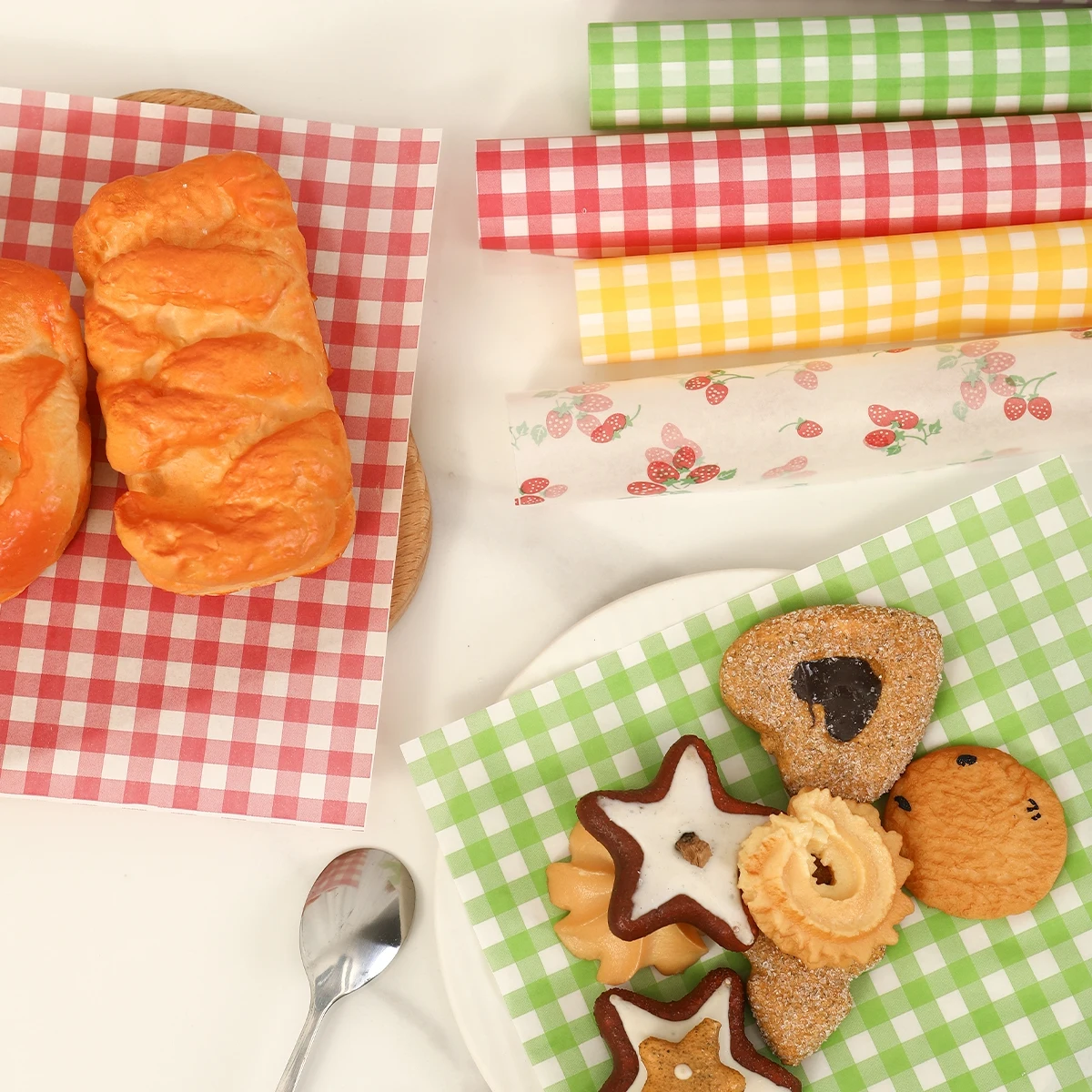 50Pcs Oilproof Wrapping Paper  - Kitchen Paper For Baking ulasan dan harga