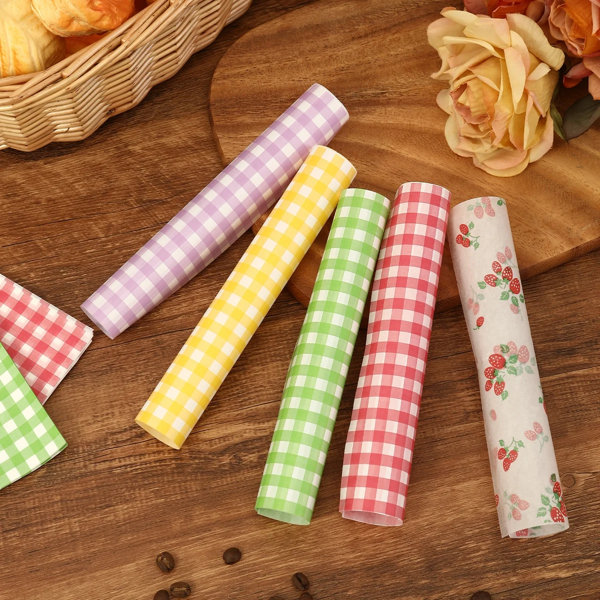 50Pcs Oilproof Wrapping Paper  - Kitchen Paper For Baking ulasan dan harga