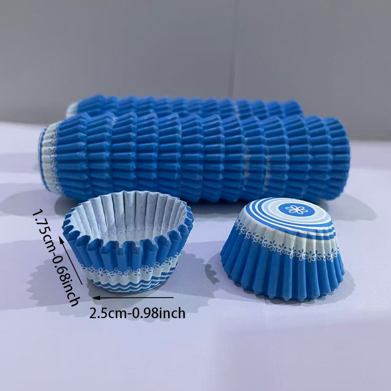 200Pcs/500Pcs/1000Pcs Blue Flo - Kitchen Paper For Baking ulasan dan harga