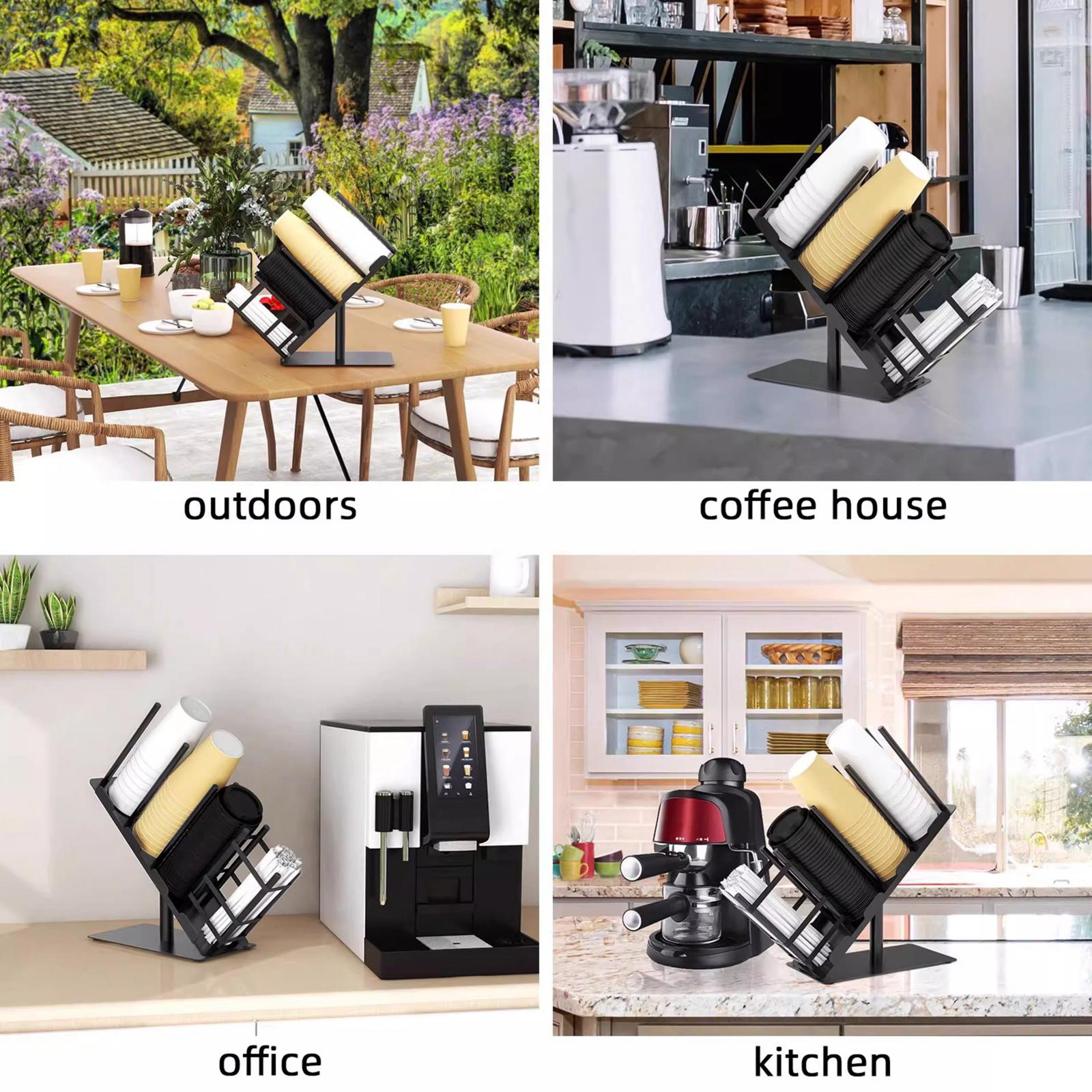 Paper Cup and Lid Holder Stora - Kitchen Baking Sheet Organizer ulasan dan harga