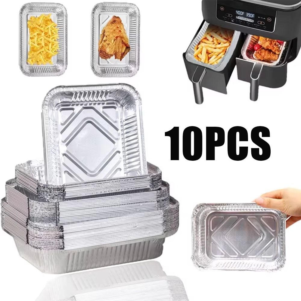 10PCS Disposable Aluminum Foil - Kitchen Baking Tray Storage ulasan dan harga
