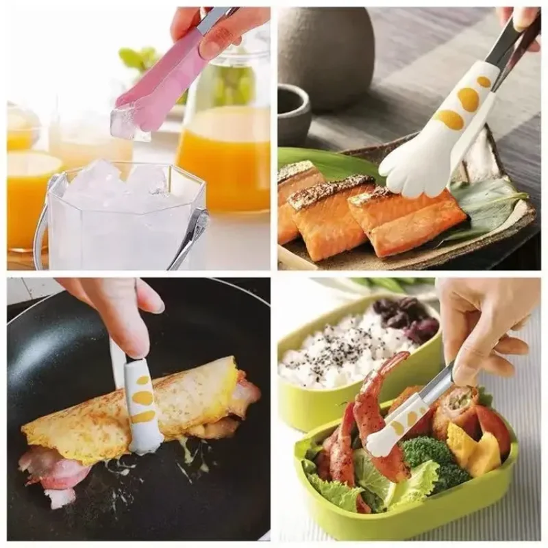 Cat Paw Shape Food Tongs Cute  - Kitchen Baking Ware ulasan dan harga