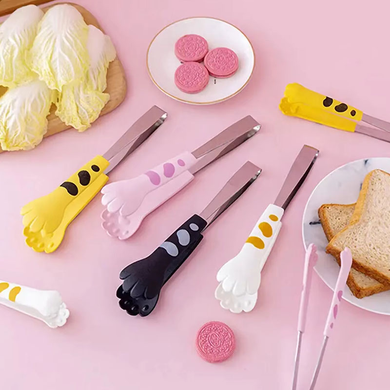 Cat Paw Shape Food Tongs Cute  - Kitchen Baking Ware ulasan dan harga