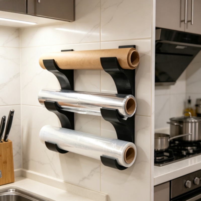 Three Layer Wall Mount Plastic - Kitchen Baking Sheet Organizer ulasan dan harga