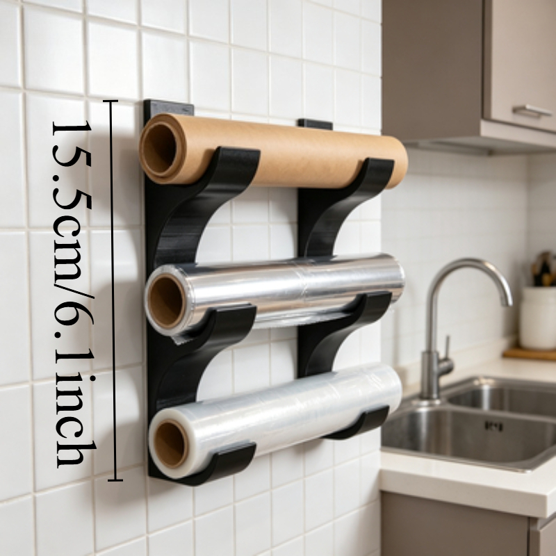 Three Layer Wall Mount Plastic - Kitchen Baking Sheet Organizer ulasan dan harga