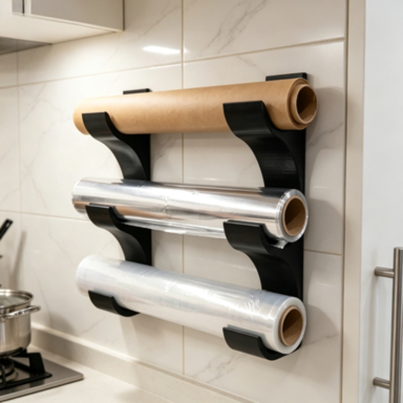 Three Layer Wall Mount Plastic - Kitchen Baking Sheet Organizer ulasan dan harga