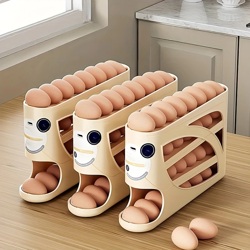 2-4 Tier Rolling Egg Storage C - Kitchen Baking Tray Storage ulasan dan harga