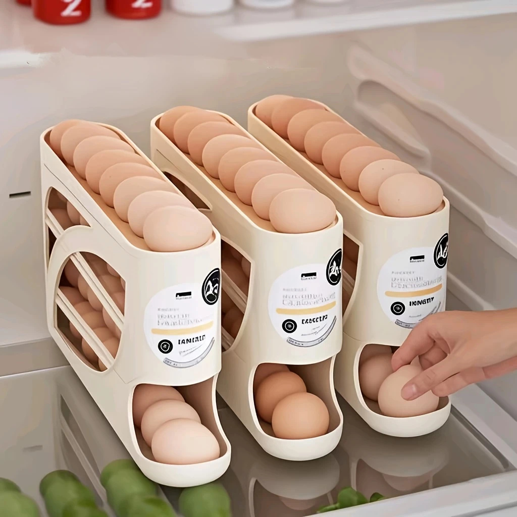 2-4 Tier Rolling Egg Storage C - Kitchen Baking Tray Storage ulasan dan harga