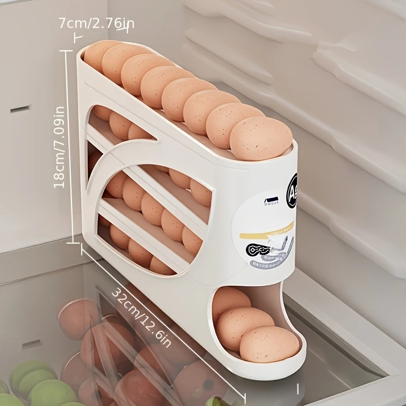 2-4 Tier Rolling Egg Storage C - Kitchen Baking Tray Storage ulasan dan harga