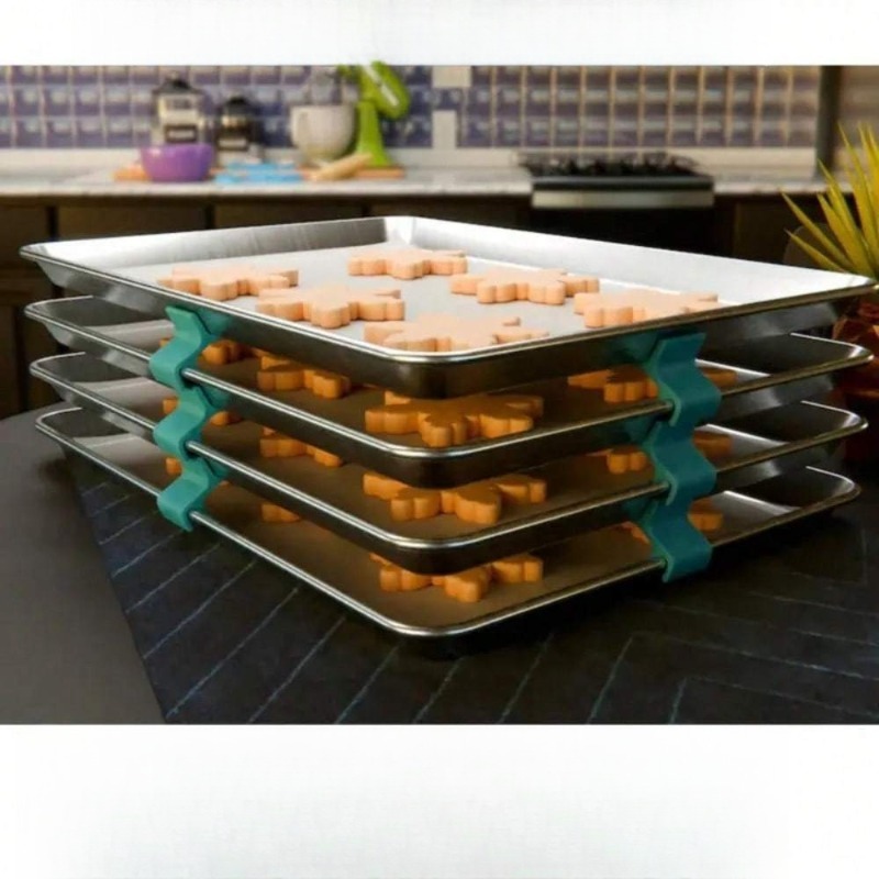 Stackable Cookie Sheet Organiz - Kitchen Baking Sheet Organizer ulasan dan harga