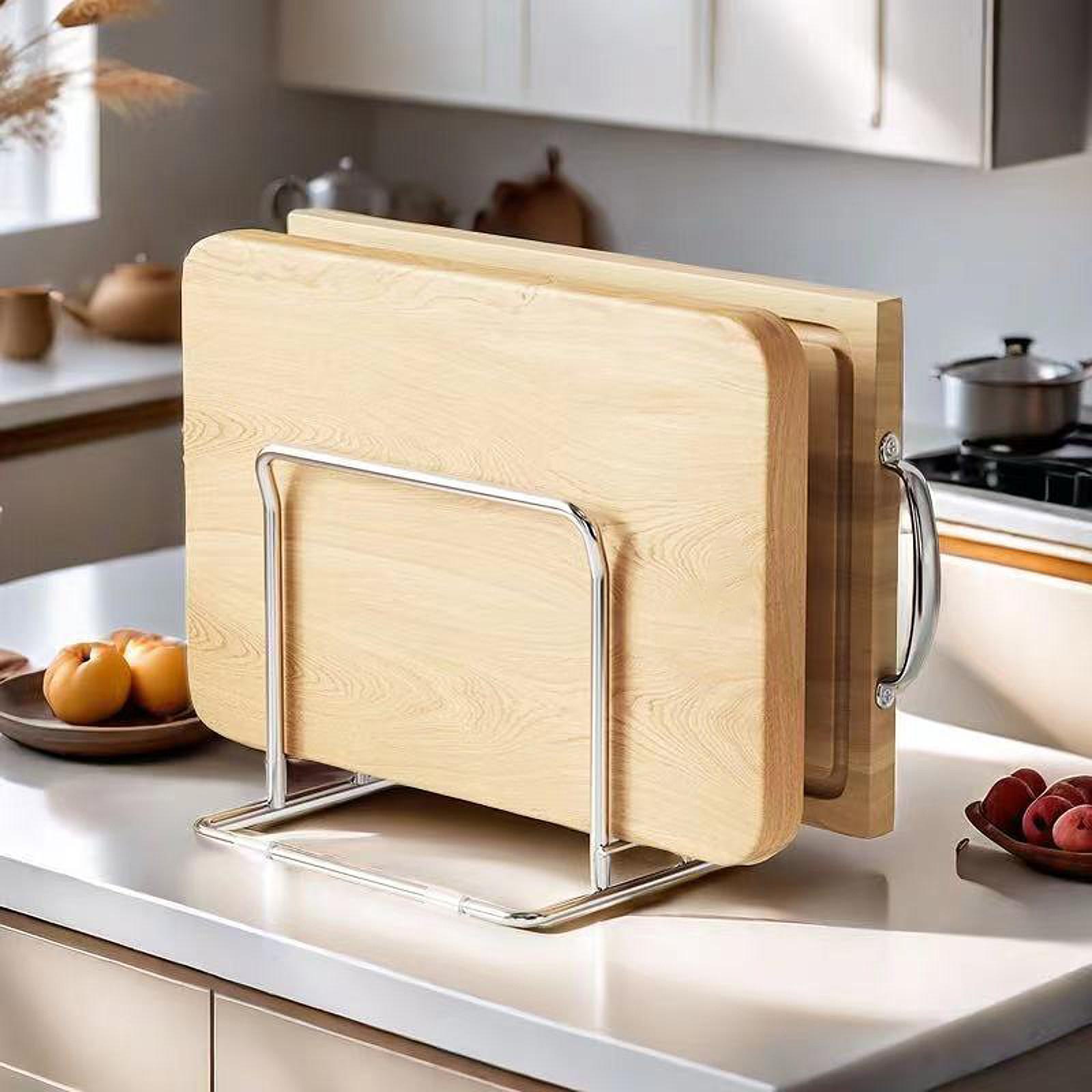 Cutting Board Rack Pots Pan Li - Kitchen Baking Sheet Organizer ulasan dan harga