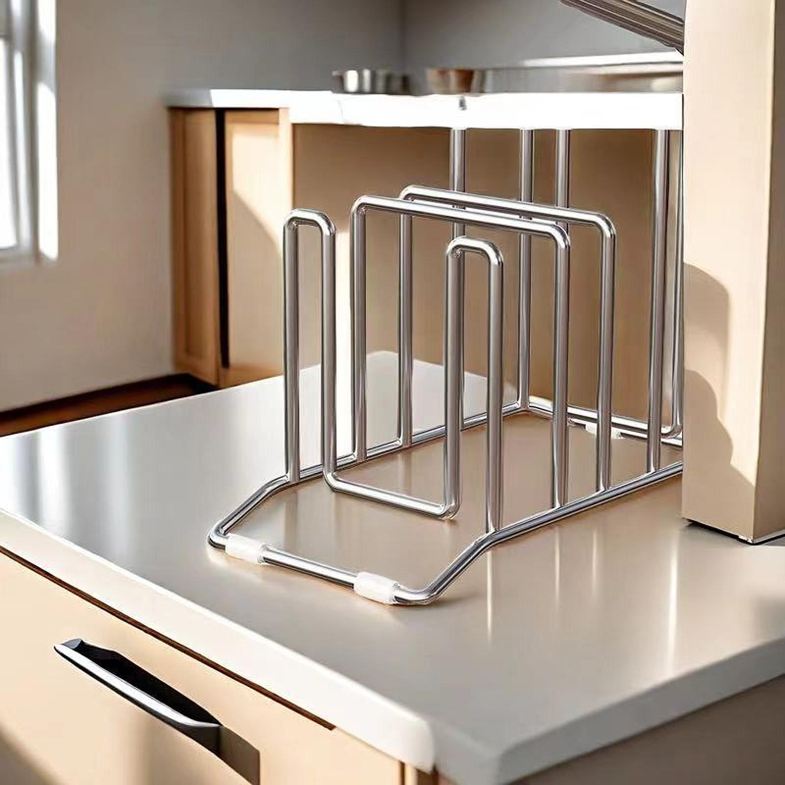 Cutting Board Rack Pots Pan Li - Kitchen Baking Sheet Organizer ulasan dan harga