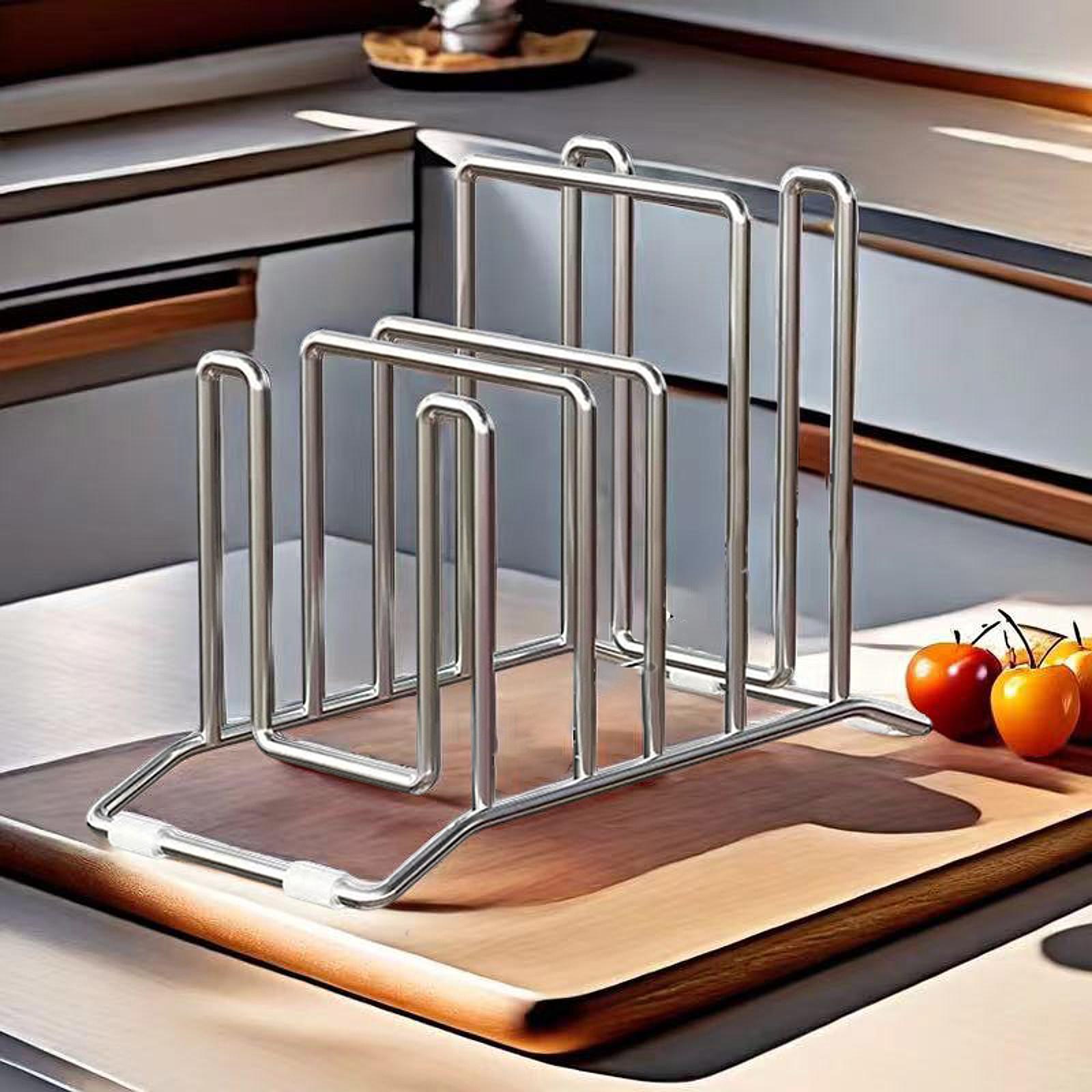 Cutting Board Rack Pots Pan Li - Kitchen Baking Sheet Organizer ulasan dan harga